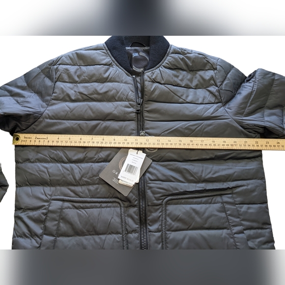 NWT Orobos Mens Down Bomber Jacket Coat Medium GRAY CHARCOAL MSRP $316 - Picture 3 of 13